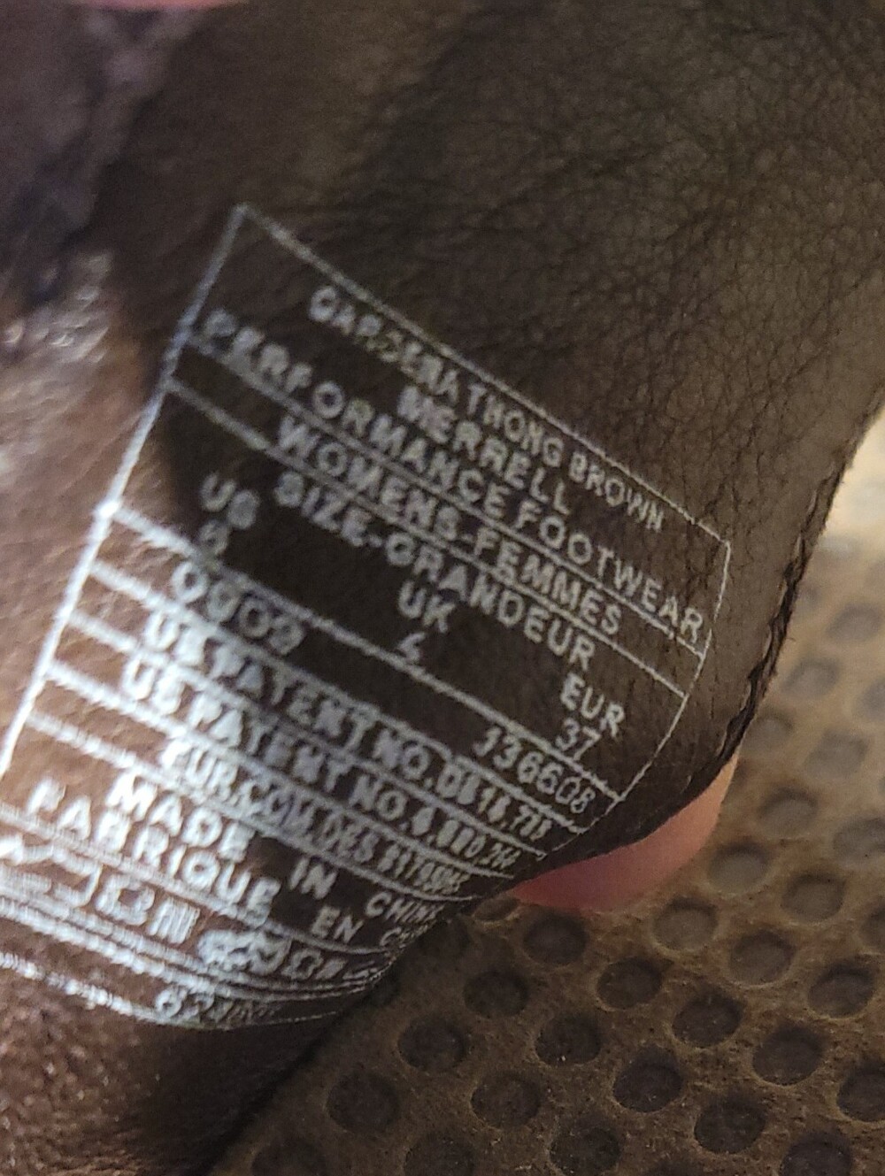 Merrell Gardenia Brown Thong Sandal New - Picture 8 of 9